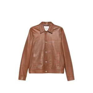 Jacob Cohen Men `Trucker` Leather Jacket